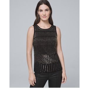 WHBM | Embellished Tank / Beaded Date Top